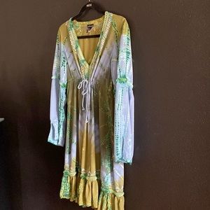 Vintage Victoria Secret Boho tie-dye mini dress | large | excellent condition !